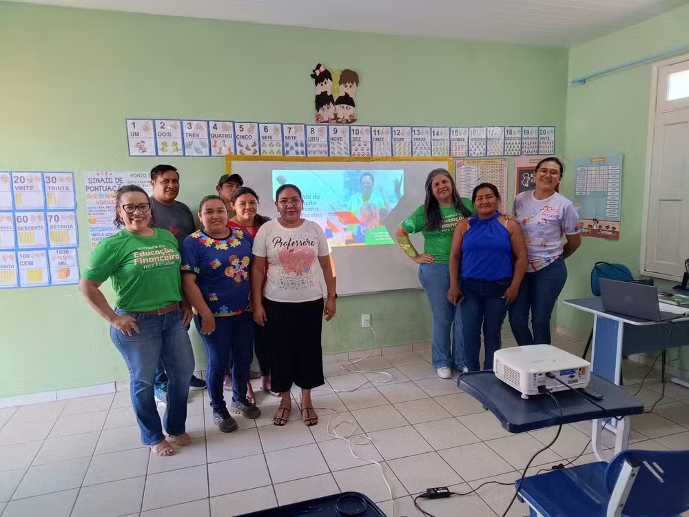 Escola indígena de Boa Vista é a primeira a receber projeto de educação financeira do Sicredi — Foto: Divulgação/Sicredi